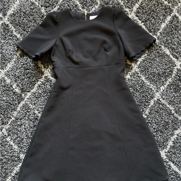 kate spade black mini dress Floral Eyelet Mini Shirt Dress